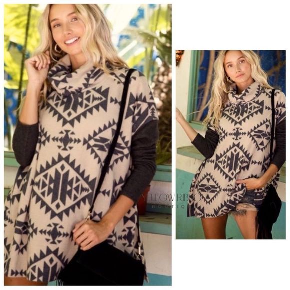 NEW Southwest Vibes Aztec Cowl - Picture 1 of 4